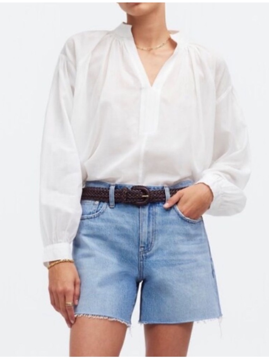 Madewell Top S Boho White